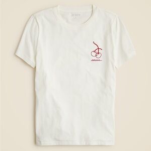 🆕 J. Crew classic-fit "Cerise Chérie" graphic t-shirt in broken-in jersey
